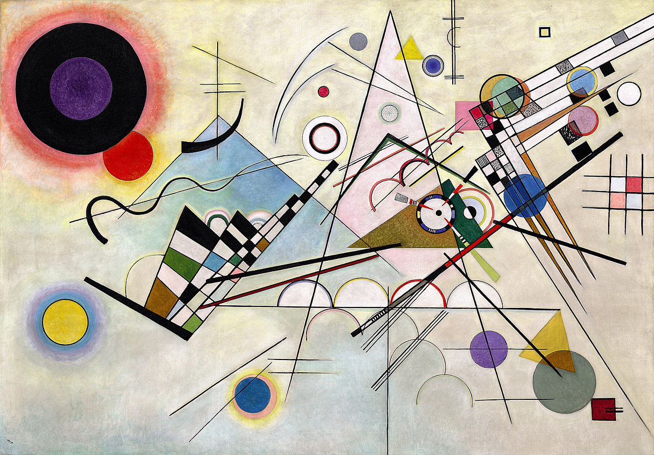 Composition VIII by Wassily Kandinsky - This abstract painting features a precise arrangement of geometric shapes, colors, and lines, symbolizing a structured yet creative foundation essential for guiding and sustaining organizational frameworks.